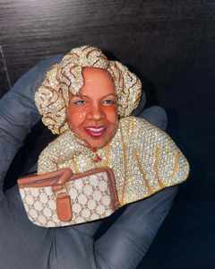 Colgante Clásico con Diseño de Búho para Mujer y Niña, Chapado en Oro Amarillo de 18K, con Moissanita de 3Ct de Corte, Certificado IGI, Engaste de Garra, Regalo - Product Image 1