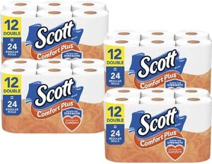 Scott 1100 Antibacterial Jumbo Roll Bath <b>Tissue</b> 36-Roll Bonus Pack Disposable Unscented Washable Soft <b>Toilet</b> Paper - Product Image 1