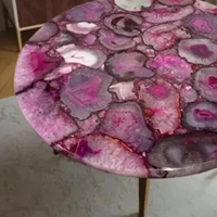 Sceau en agate poli artisanal, décoration de luxe pour la maison, motif floral religieux, résine, couleur personnalisée, haute qualité artisanale