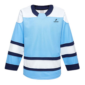 Maillot de hockey sur glace professionnel sur mesure avec logo personnalisé, respirant, séchage rapide, 100% polyester, manches longues pour le hockey sur glace - Product Image 1