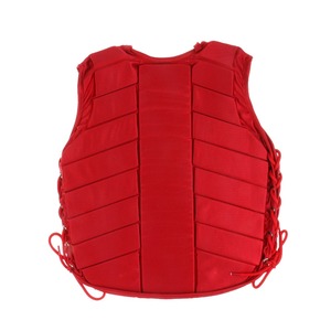 Red Horse Riding Safety Vest Unisex Sleeveless Breathable Polyester Material Solid Color Woven Design 2026 - Product Image 1