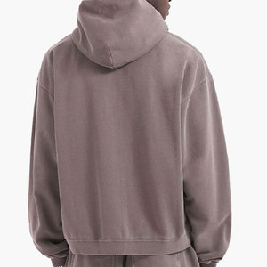 Blank Cotton Heavyweight Unisex Zip Hoodie 500 Gsm Hoodie French Terry Oversized Vintage Zip up Hoodie - Product Image 2