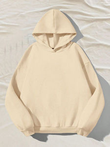 Pull à capuche à motif solide pour hommes Sweat-shirt polaire d'hiver Style uni/vierge Pull-over et sweat-shirts à capuche - Product Image 6