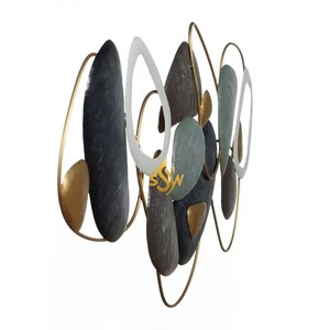 ศิลปะบนผนังโลหะขัดเงาสีทองดีไซน์ล่าสุดของตกแต่งผนังศิลปะสร้างสรรค์ศิลปะบ้านห้องนั่งเล่นหรูหราผนังราคาดี - Product Image 3