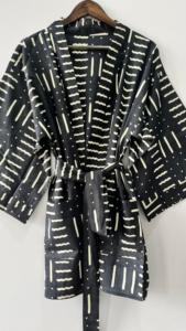 Kimono en pur coton Kaftan Winter Thermal Oriental Festival Vêtements Robes et robes avec approvisionnement ODM - Product Image 2