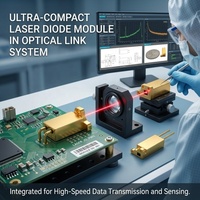 Laser à microchip en verre d'erbium 1535 nm, sans danger pour les yeux |   MINI-100 pour LiDAR et télémètres laser