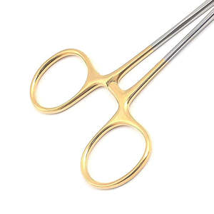 Portaagujas Manual de acero Portaagujas Mayo Hegar con fórceps de madera para uso médico - Product Image 3