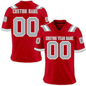 Nueva Camiseta de Fútbol Americano de Calidad, Secado Rápido, Transpirable, Unisex para Hombre, Uniforme para Adultos, Tallas Grandes, Impresión por Transferencia de Calor - Product Image 4