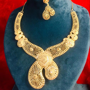 Conjuntos de joyas de boda de estilo clásico DDP de 24 quilates, último diseño para fiestas de compromiso, regalo de la mejor compra para EE. UU. Y Francia - Product Image 1