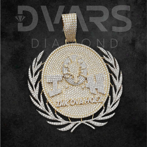 Collar con Colgante de Hip Hop Estilo Vintage Personalizado con Ojos de Hombre de Hielo, Chapado en Oro, Plata de Ley 925, Diamante Cultivado en Laboratorio - Product Image 3