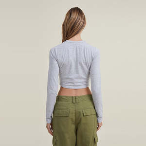 Nuevas Camisetas Cortas Básicas Informales para Mujer Estilo Y2K, Camisetas Cortas con Logotipo para Mujer, Camisetas Cortas de Verano para Chicas, Camisetas de Moda al por Mayor - Product Image 4