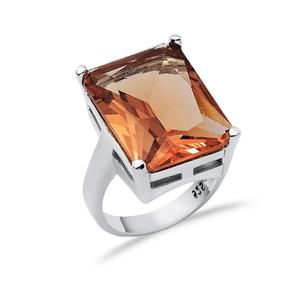 16x20มม. สี่เหลี่ยมผืนผ้าแหวนเงินซัลทานิท925แฮนด์เมดสไตล์ตุรกีเครื่องประดับเงินสเตอร์ลิงขายส่ง - Product Image 1