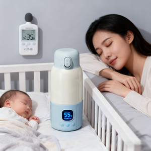 Hervidor Eléctrico Portátil de Acero Inoxidable, Calentador de Leche <span class=keywords><strong>para</strong></span> Bebés, Calentador de <span class=keywords><strong>Biberones</strong></span> Inalámbrico, Calentamiento de 100 W <span class=keywords><strong>para</strong></span> Viajes, Hervidor de <span class=keywords><strong>Agua</strong></span> - Product Image 1