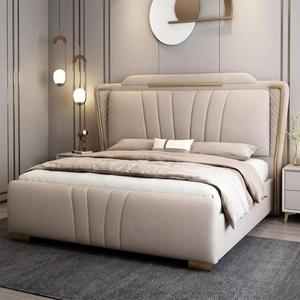 Base de Cama de Perfil Bajo que Ahorra Espacio, Estructura KD, Láminas Silenciosas, Cama Doble de Cuero Mate con Almacenamiento con Elevación a Gas para Habitaciones Pequeñas - Product Image 1