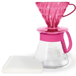 Filtro de café de porcelana fina para verter sobre, tamaño 02, rosa - Product Image 1