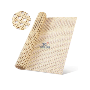 Best Seller Handmade <b>Pole</b> <b>Wrap</b> Rattan Fabric Furniture Natural Rattan Cane Webbing Roll Wide Open Weave Rattan Material Mesh - Product Image 1