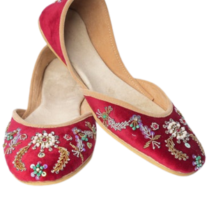 AA IMPEX Premium Women's Khussa <b>Shoes</b> Multani Kasuri Handmade Embroidered Jutti Collection Breathable and Soft <b>Summer</b> OEM ODM - Product Image 5