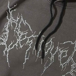 Sudaderas con Pedrería para Hombre, las Más Vendidas en Línea, Ecológicas, Personalizables, de Alta Calidad y Bajo MOQ - Product Image 4