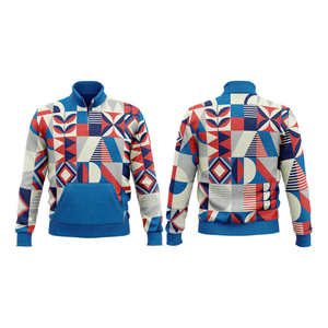 Sudadera Personalizada con Logotipo para Hombre, Estilo Urbano, de Alta Calidad, Ajustada, 100% Algodón, Media Cremallera, Cuello Alto, Ropa Urbana para Hombre - Product Image 5