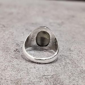 Wholesale <b>Mens</b> <b>Ring</b> New Arrival Natural Grey Moonstone Gemstone June Birth Anniversary Gift Jewelry 925 Sterling <b>Silver</b> <b>Ring</b> - Product Image 6