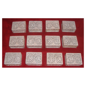Customized Size Soapstone Carving Box Rectangular Shape Storage Organizer For Sale Highly Crafted <b>Floral</b> Design On Jewelry <b>Boxes</b> - Product Image 1