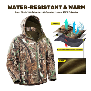 Aqtq กางเกงลายพรางสีส้มสำหรับผู้ชายเสื้อผ้าสำหรับตั้งแคมป์กลางแจ้งฤดูหนาว - Product Image 2