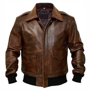 Customized Top selling Unique quality Custom <b>Sheepskin</b> Bomber <b>Jacket</b> High Quality Leather <b>Jacket</b> - Product Image 1