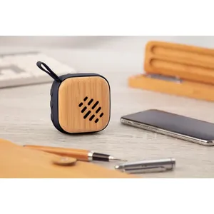 Altoparlante Wireless in Bambù Lombo Personalizzato, Gadget USB Promozionale - Product Image 3