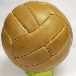 Produit tendance Ballon de football en cuir Vintage à l'ancienne en cuir véritable 25-Penal Football Logo personnalisé imprimé - Product Image 4