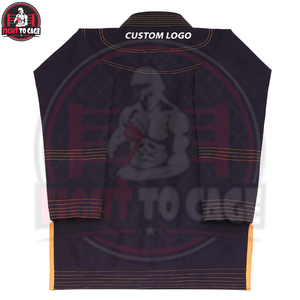 Customized Design Black BJJ Martial Arts Uniform Kimono Unisex Polyester Cotton Stretch Breathable Lightweight - Product Image 4