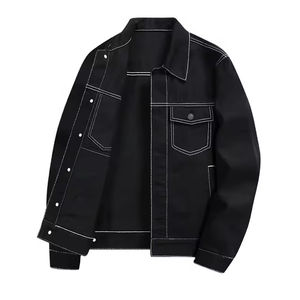 Top Selling High Quality <b>Men</b> <b>Denim</b> <b>Jackets</b> Wholesale Custom Street Wear Winter Stand Breathable Quick Dry Custom Made High - Product Image 1