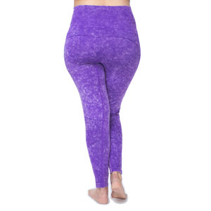New Arrival Women's Seamless <b>Acid</b> <b>Washed</b> High Waist Striped Peach Hip Yoga <b>Leggings</b> Quick Drying Breathable Fitness <b>Leggings</b> - Product Image 4