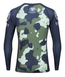 Custom Made Anti-UV <b>Rashguard</b> for MMA & <b>BJJ</b> | Personalized Compression Wear with Logo Breathable & Quick Dry Made in Pakistan - Product Image 2