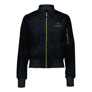 Chaqueta de bombardero de mujer de nuevo diseño al por mayor para ropa de invierno cálida y cómoda con tela de lona transpirable con relleno de algodón - Product Image 1