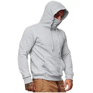 Chất lượng cao tùy chỉnh hiệu suất câu cá hoodie với mặt che nắng Áo trùm đầu dài tay áo với drawstrings Túi