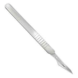 Manche de scalpel chirurgical dentaire en acier inoxydable de haute qualité couteau rond à micro-lames de qualité à vendre Source d'alimentation manuelle - Product Image 2