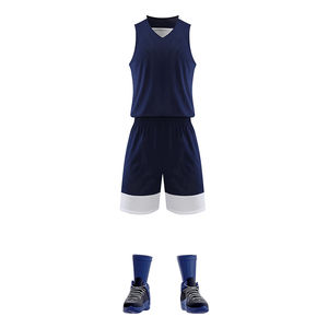 Uniforme de basket-ball deux pièces de l'équipe personnalisée pour femmes débardeur et short de motard respirant pour le cheerleading et la mode - Product Image 2