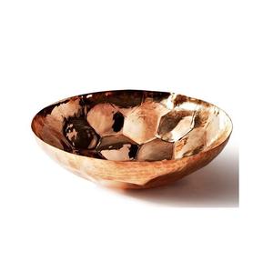 Cuenco de Spa de pie Simple de cobre metálico con mango, cuenco decorativo de cobre puro de Metal con mango lateral con latón - Product Image 5