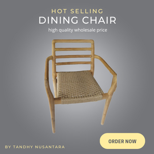 Silla de mimbre de ratán, sillas de comedor para restaurante, comedor y uso en el jardín, silla de comedor con marco de madera, producto Costumiz - Product Image 4