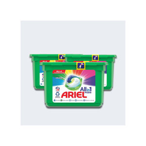 Ariel 120 lave les dosettes tout-en-un détergent à lessive facile à utiliser pour les vêtements stockés avec des taches de levage propres caractéristiques de rafraîchissement - Product Image 1