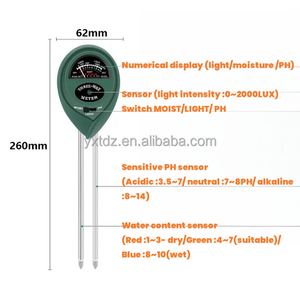 Preço de fábrica Promover Plantas Crescimento Saudável 3-em 1 Medidor de Umidade da Planta Medidor de Luz e Solo PH Meter para Home Garden Lawn Farm - Product Image 2