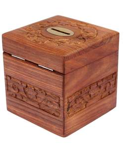 Tirelire en bois artisanale de haute qualité |   Vente en gros |   Direct d'usine - Product Image 2