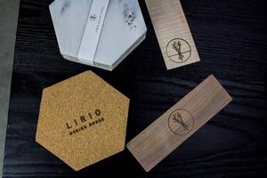 Luxury Handmade Classic Eco-Friendly Wood Resin Coasters Glitter Swirl Custom <b>Epoxy</b> Stone Drink Mats for Elegant <b>Table</b> Decor - Product Image 3