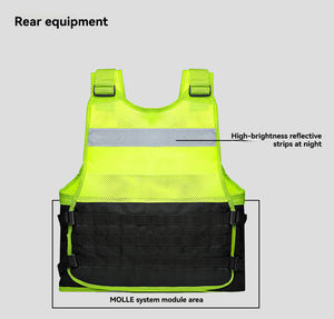 Chaleco Táctico de Seguridad Transpirable para Hombre, Chaleco Táctico Reflectante para Exteriores, Chalecos Tácticos de Protección para Exteriores - Product Image 4