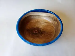 Cuenco de madera hecho a mano, hermosa decoración hecha a mano para entrada o estante, cuenco de madera decorativo redondo a precio barato - Product Image 6