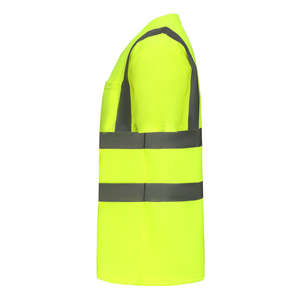 Vêtements de travail de chantier respirants et réfléchissants haute visibilité pour hommes, t-shirt fluorescent à séchage rapide, logo personnalisable, uniforme de travail pour hommes - Product Image 3