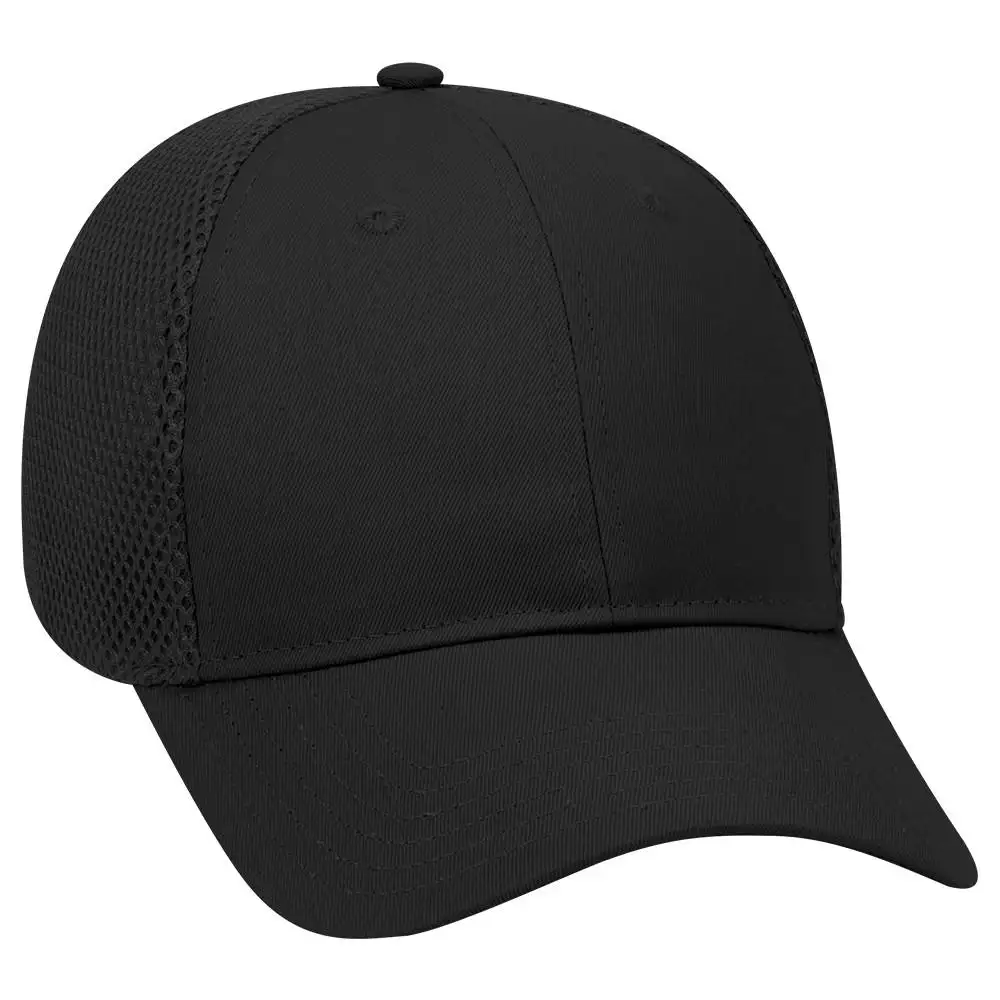 Wholesale Custom Logo Breathable Dry Fit Polyester Laser Cut Hole Perforated Hat Running Climbing Peaked Sports Cap For Men OEM
