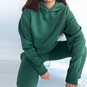 Dernière haute qualité personnalisée Jogging Survêtement Ensembles deux pièces Polaire Femmes Survêtement Tricots Femmes Tricots Femmes Ensemble - Product Image 2