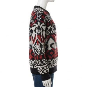 Pull en laine tricotée imprimé, mélange de laine mérinos, doux, chaud, respirant, décontracté, pull d'hiver et de printemps, tendance - Product Image 4