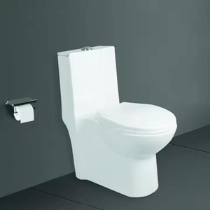 Vistaar Céramique CUPC-Toilette monobloc allongée en porcelaine siphonique en céramique blanche CUPC American Bathroom Water Closet - UPC - Product Image 1